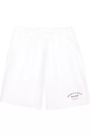 Sporty & Rich Wellness Studio cotton shorts - White