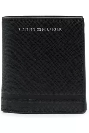 Tommy Hilfiger Men Wallets - Logo-print bi-fold leather wallet - Black