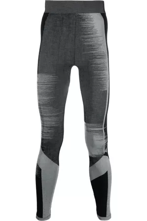 Y-3 Men Skinny Pants - Logo-print striped skinny trousers - Black