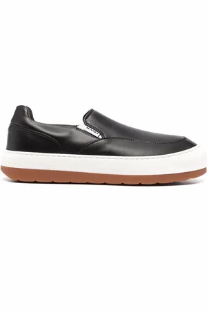 SUNNEI Panelled slip-on leather sneakers