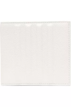 Thom Browne Men Wallets - 4-Bar stripe wallet - White