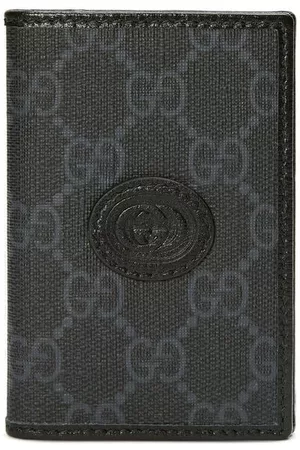 Gucci Men Wallets - GG Supreme card case - Black