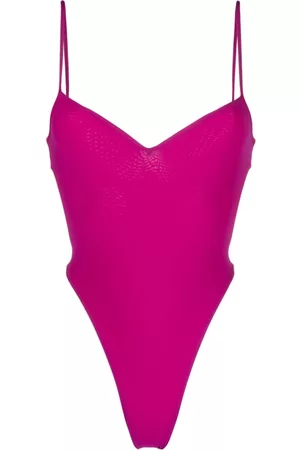 Dsquared2 Spaghetti-strap high-cut swimsuit - Purple