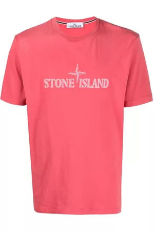 Stone Island Logo-print short-sleeved T-shirt - Pink