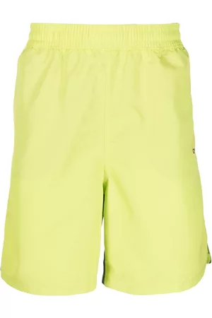 OFF-WHITE Diag Surfer striped swim shorts - 5010 green
