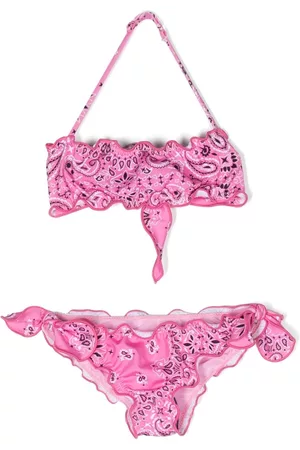 MC2 SAINT BARTH Girls Bikini Sets - Bandana-print bikini set - Pink