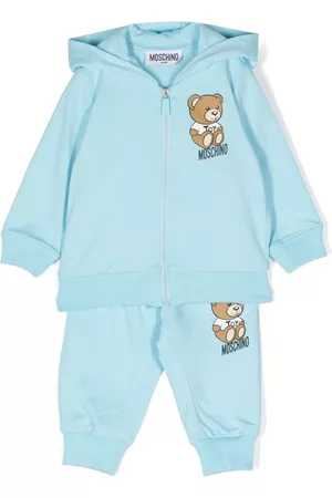 Moschino Tracksuits - Teddy-Bear cotton tracksuit - Blue