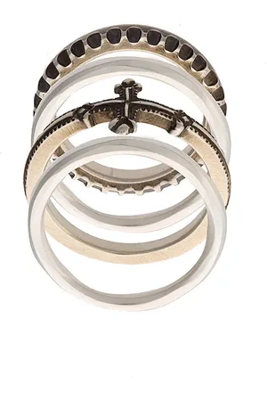 WERKSTATT:MÜNCHEN Embossed stackable rings