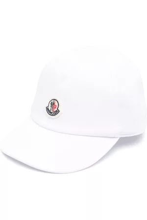 Moncler Caps - Logo-patch cotton cap - White