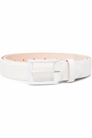 Maison Margiela Tonal-buckle leather belt