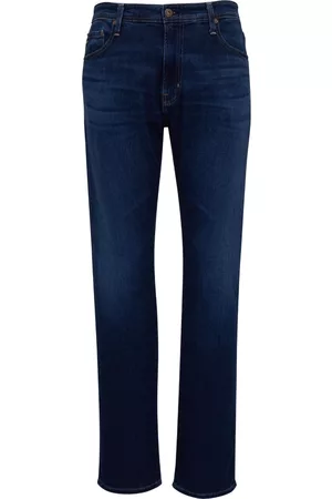 AG Jeans Men Slim Jeans - Logo-patch mid-rise slim-cut jeans - Blue