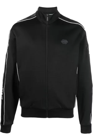 OFF-WHITE Logo tape zipped jacket - Black