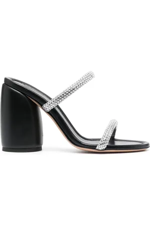 Gianvito Rossi Crystal-strap mules
