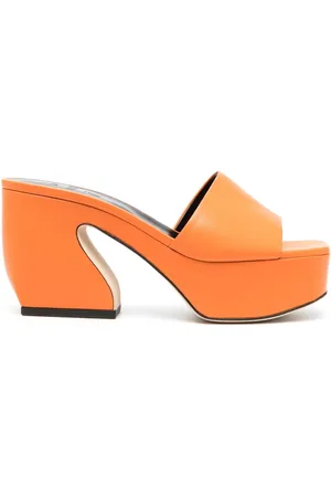 SI ROSSI 95mm sculpted-heel mules