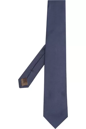 Church's Men Bow Ties - Textured-finish silk tie - Blue