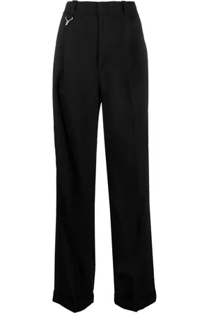 Eytys Women Suit Pants - Trinity tuxedo high-waist trousers - Black