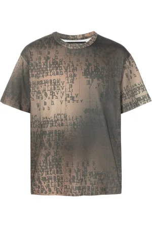 MISBHV Logo-print bleached T-shirt