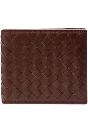 Officine creative Interwoven leather wallet - Brown