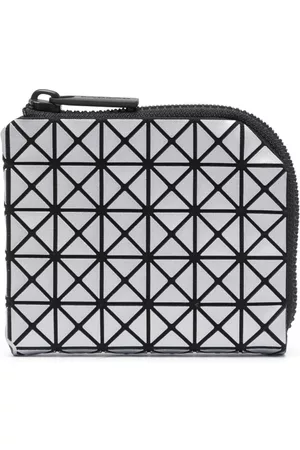 BAO BAO ISSEY MIYAKE Geometric-design wallet - Silver