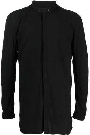 11 BY BORIS BIDJAN SABERI Stand-up-collar cotton shirt