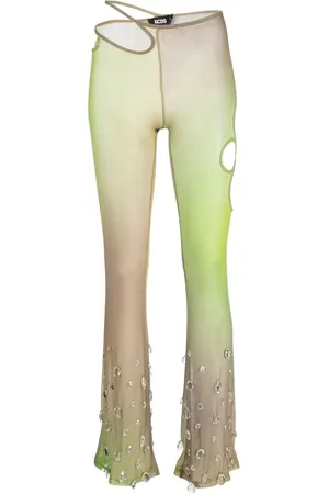GCDS Sita crystal-drop tulle trousers