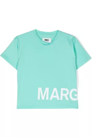 Maison Margiela Logo-print cotton T-shirt - Green