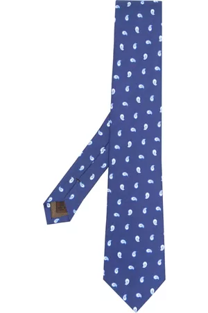Church's Men Bow Ties - Graphic-print silk tie - Blue
