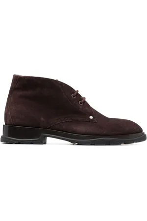 Alexander McQueen Lace-up suede boots
