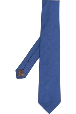 Church's Men Bow Ties - Textured-finish silk tie - Blue