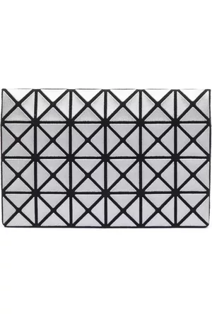 BAO BAO ISSEY MIYAKE Men Wallets - Bi-fold geometric panelled wallet - Silver