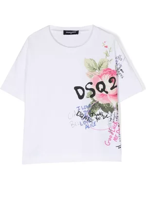 Dsquared2 Graphic logo-print cotton T-shirt - White