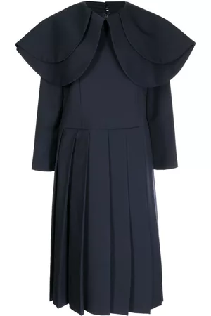 Comme des Garçons Women Casual Dresses - Oversized collar midi dress - Blue