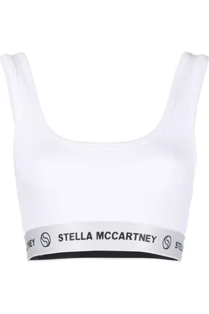 Stella McCartney S-Wave Tape cropped tank top - White