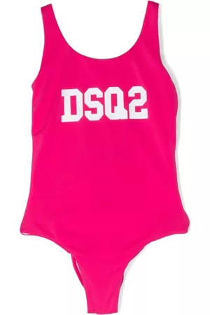 Dsquared2 Girls Swimsuits - Logo-print detail swimsuit - Pink