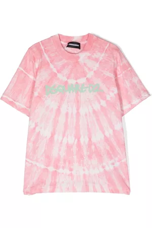 Dsquared2 Tie-dye print logo T-shirt - Pink
