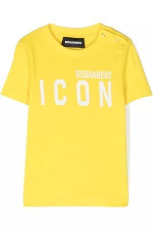 Dsquared2 T-shirts - Icon logo-print T-shirt - Yellow