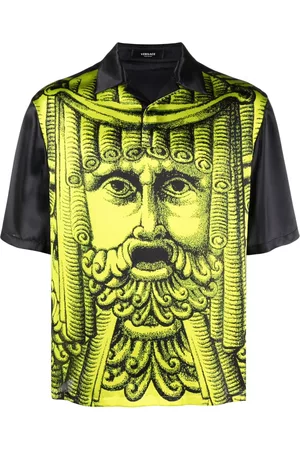 VERSACE Le Maschere short-sleeve shirt - Black
