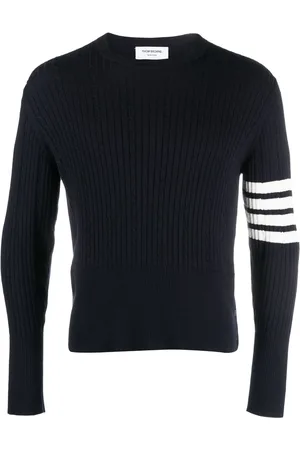 Thom Browne 4-Bar cable-knit ribbed jumper