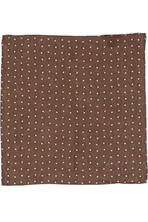 Church's Men Bow Ties - Graphic-print lined pocket square - Brown