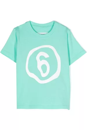 Maison Margiela Number-print cotton T-shirt - Green