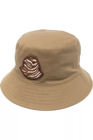 Moncler Logo-patch bucket hat - Neutrals