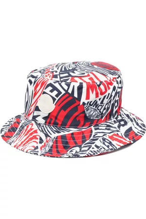 Moncler Men Hats - Logo-print bucket hat - Blue