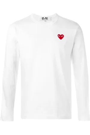 Comme des Garçons Heart patch long-sleeved T-shirt
