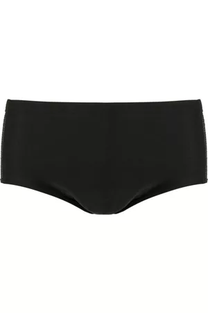 AMIR SLAMA Men Swim Shorts - Mesh panels trunks - Black