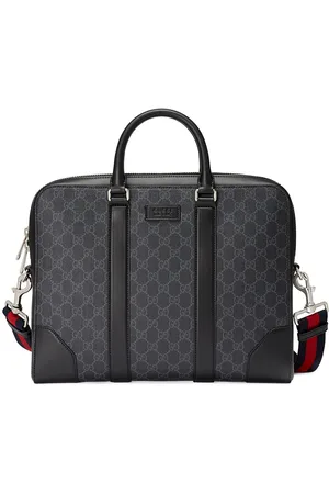 Gucci debossed-logo Laptop Bag - Black