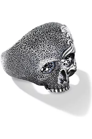 David Yurman Men Rings - Waves diamond skull ring - SSABD
