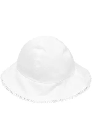 Chloé Embroidered logo sun hat - White
