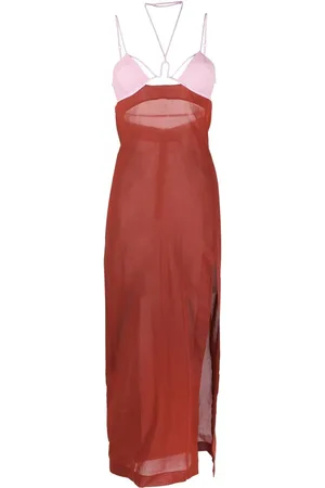 Nensi Dojaka Strappy sheer dress