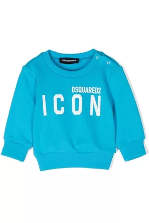 Dsquared2 Sweatshirts - Logo print sweatshirt - Blue