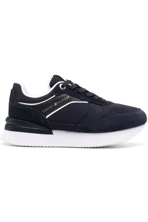 Tommy Hilfiger Logo-debossed low-top suede sneakers
